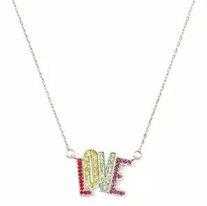 Kate Spade Colorful Crystal Love Pendant Necklace